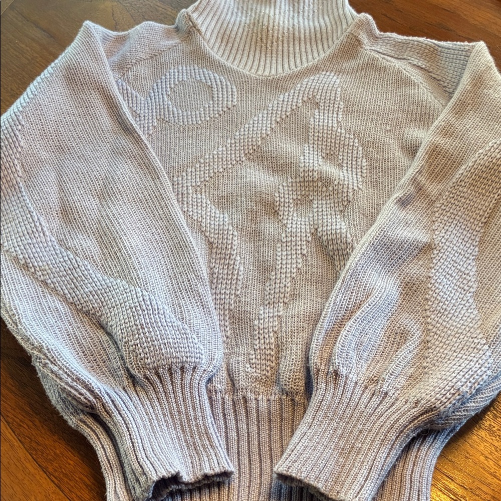 Obermeyer Heather Gray Women's Cowl Neck Sweater